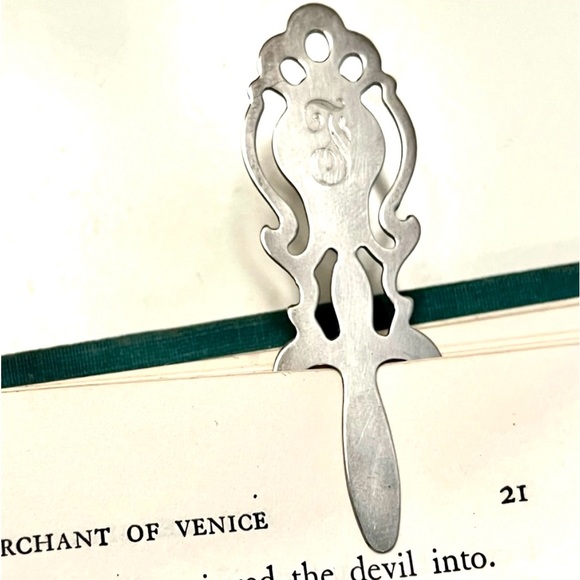 Vintage Towle Sterling Silver Bookmark F - Picture 5 of 10